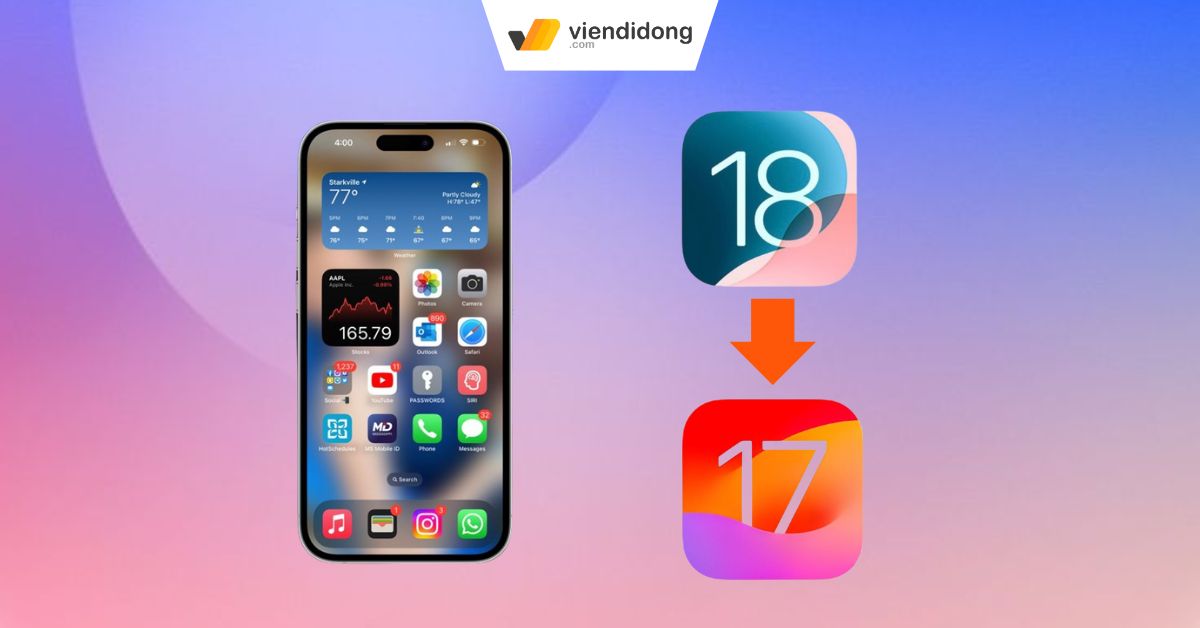 Hướng Dẫn Chi Tiết Cách Hạ iOs 18 xuống iOS 17 Mà Không Mất Dữ Liệu