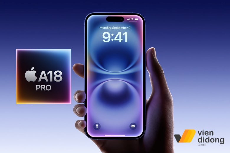Chip A18 Bionic trên iPhone 16 Plus mang lại hiệu năng nhanh