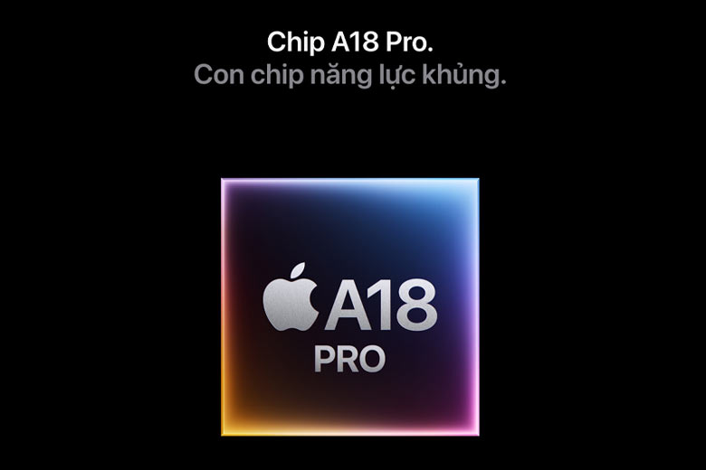 Sở hữu sức mạnh vượt trội từ chip A18 Pro thế hệ mới