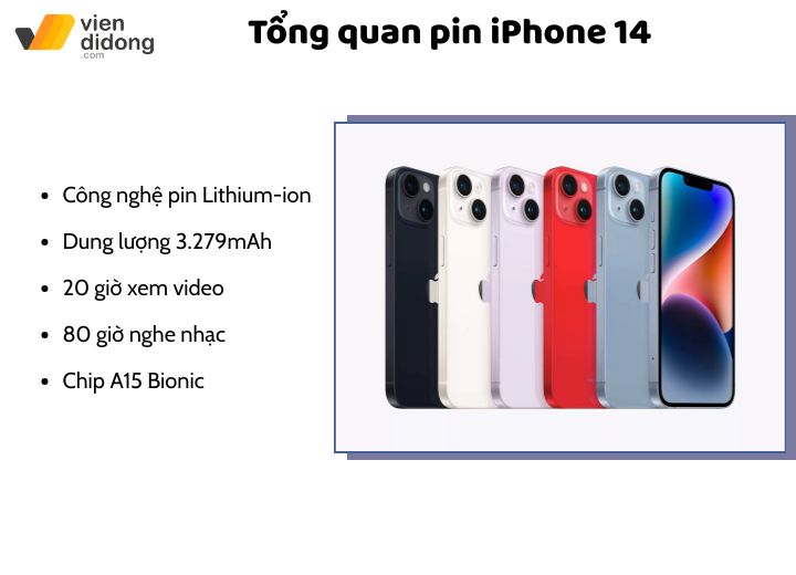 Thay pin iPhone 14 1 Pin iPhone 14 có nhiều hiệu năng vượt trội
