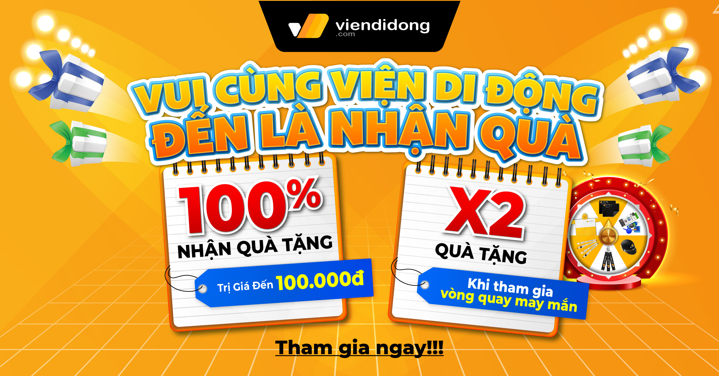 Vui Cùng Viện Di Động - Đến Là Nhận Quà Diễn Ra Từ 10/10 - 20/10 VUI CÙNG