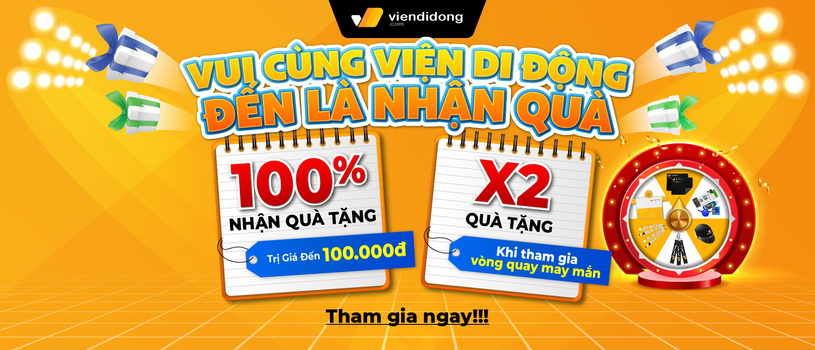 Vui cùng Viện Di Động – Đến là nhận quà