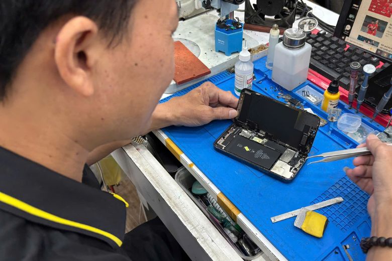 Máy được kiểm tra, thay thế và test lại kỹ trước khi bàn giao