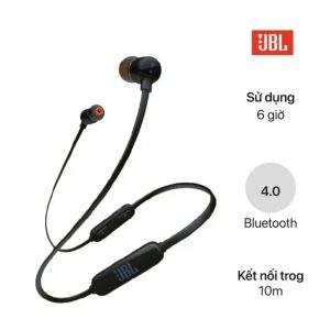 Tai nghe Bluetooth JBL T110BT - Likenew - Đen