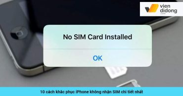 iPhone không nhận SIM