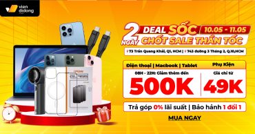 08H - 22H Điện thoại | Macbook | Tablet giảm đến 500K 2 NGÀY SALE SỐC 1200x628