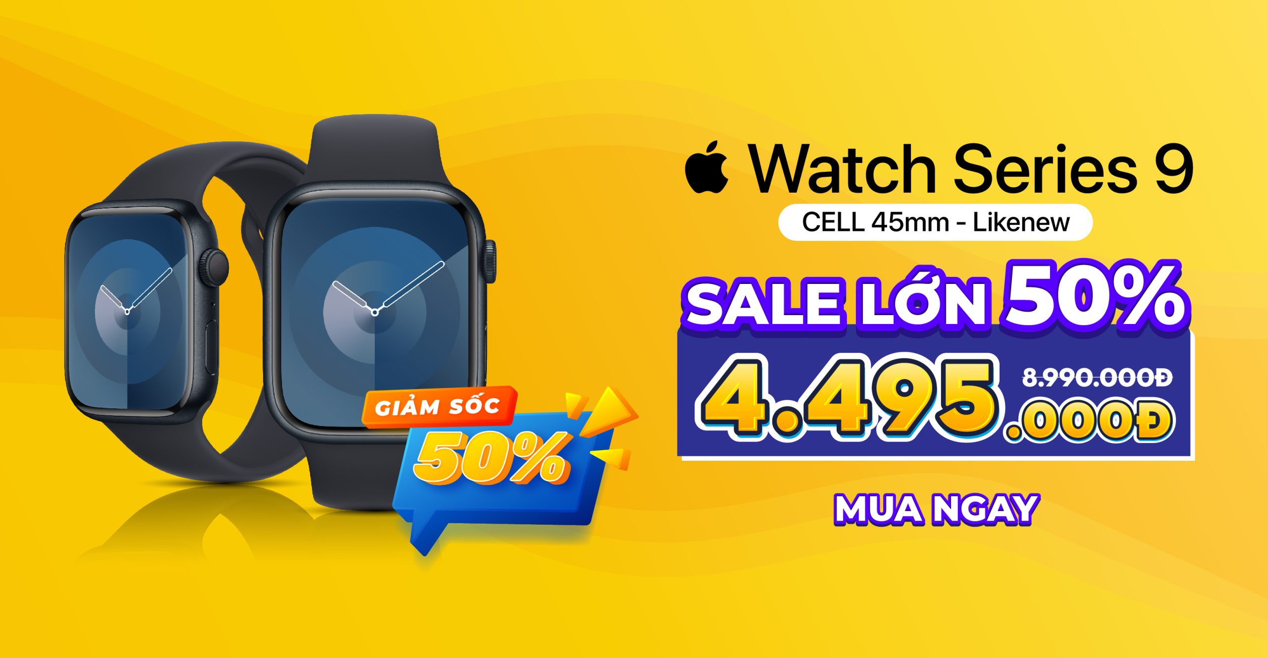 Apple Watch Series 9 Cell 45mm (Likenew)