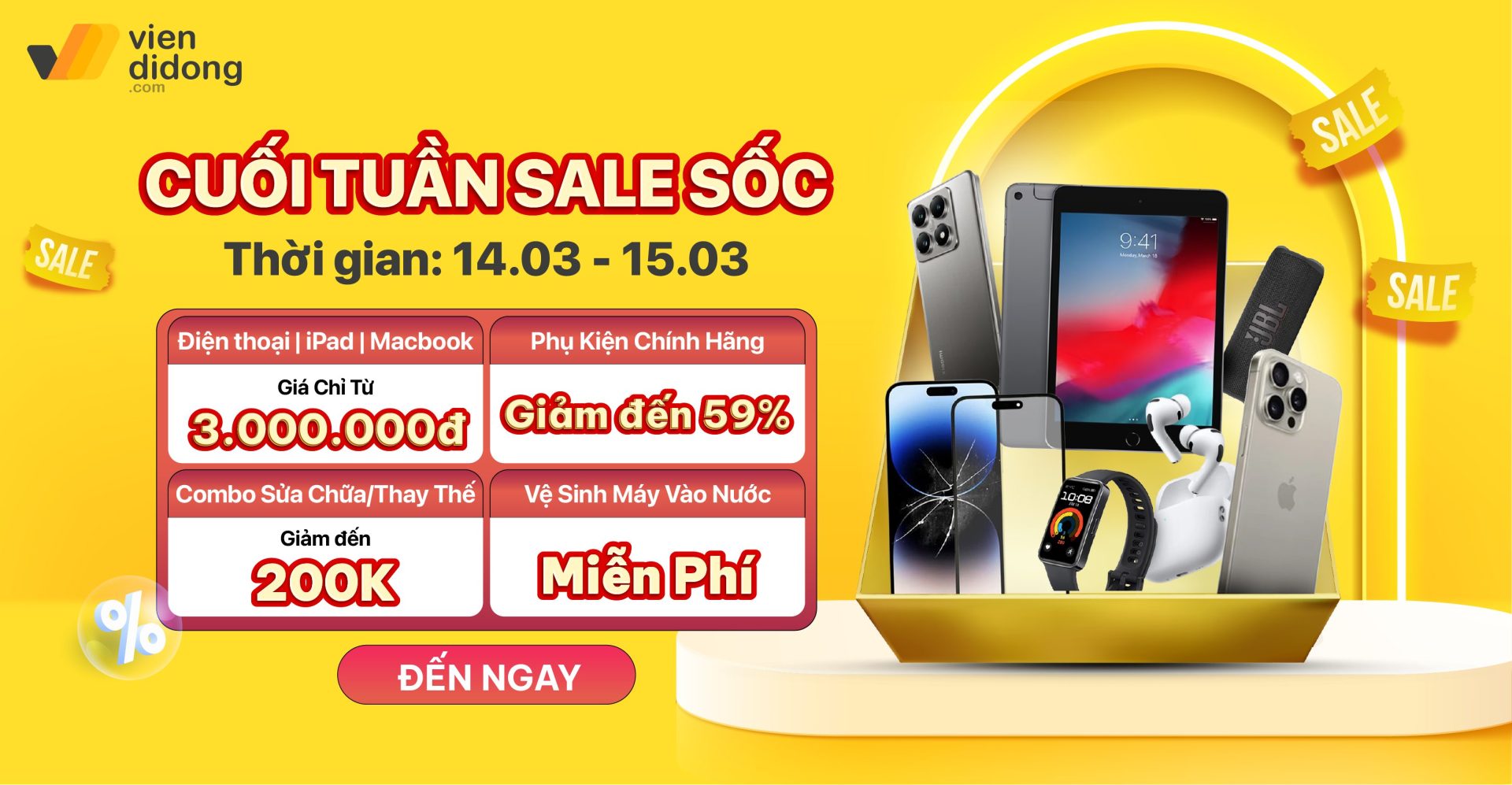 Cuối tuần sale sốc
