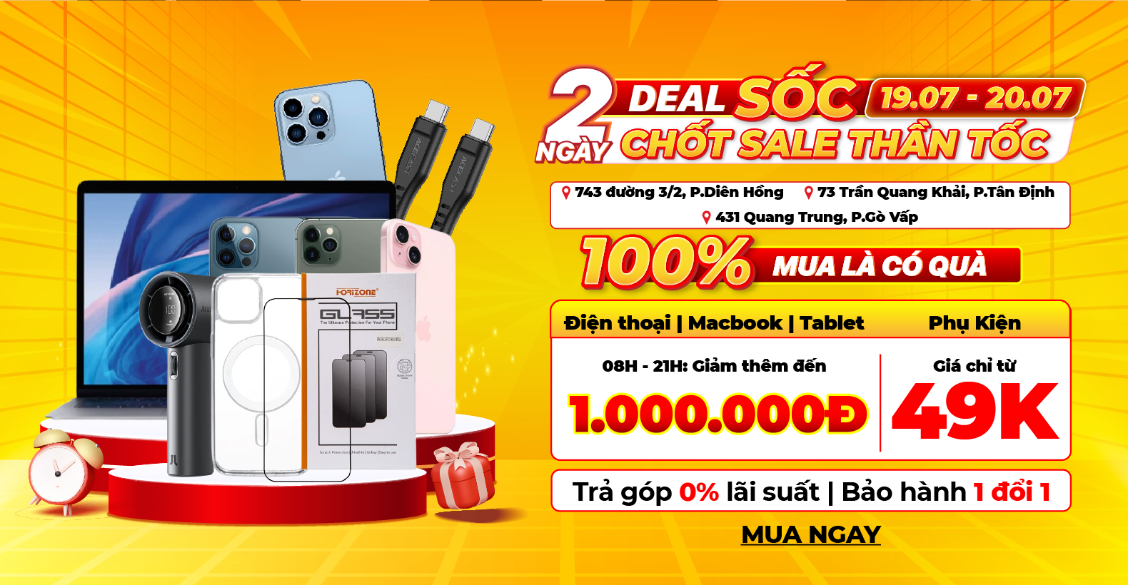 2 ngày deal sốc – Chốt sale thần tốc