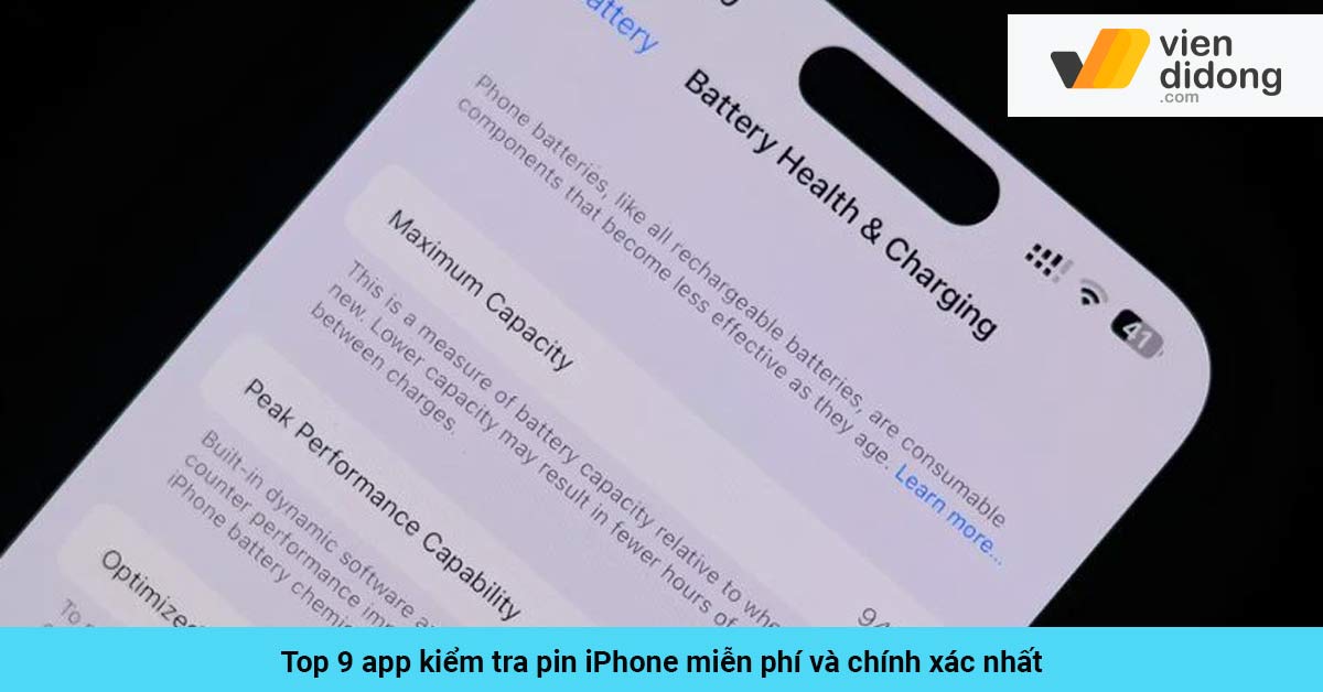 Top 9 app kiểm tra pin iPhone miễn phí và chính xác nhất