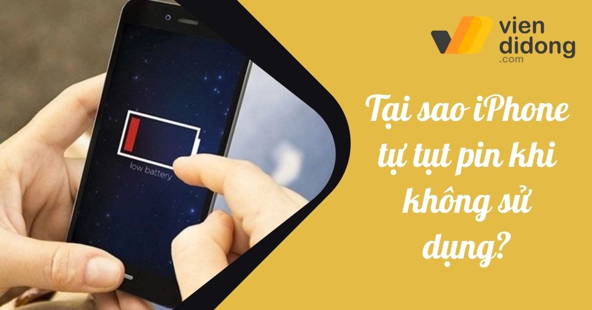 Điện thoại iPhone tự tụt pin khi không sử dụng, để qua đêm phải làm sao?