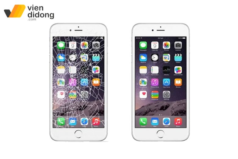 Mặt kính nứt, máy vẫn hiển thị và cảm ứng mượt thì không cần thay full màn