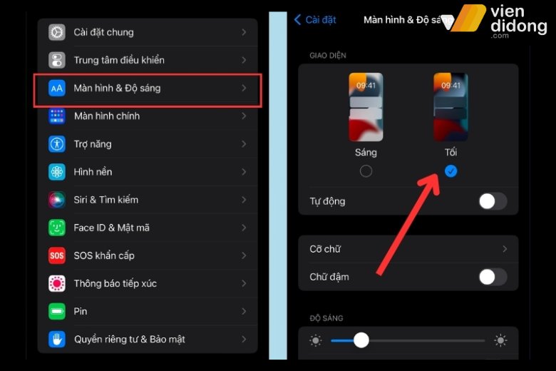 màn hình iphone bị bóng mờ