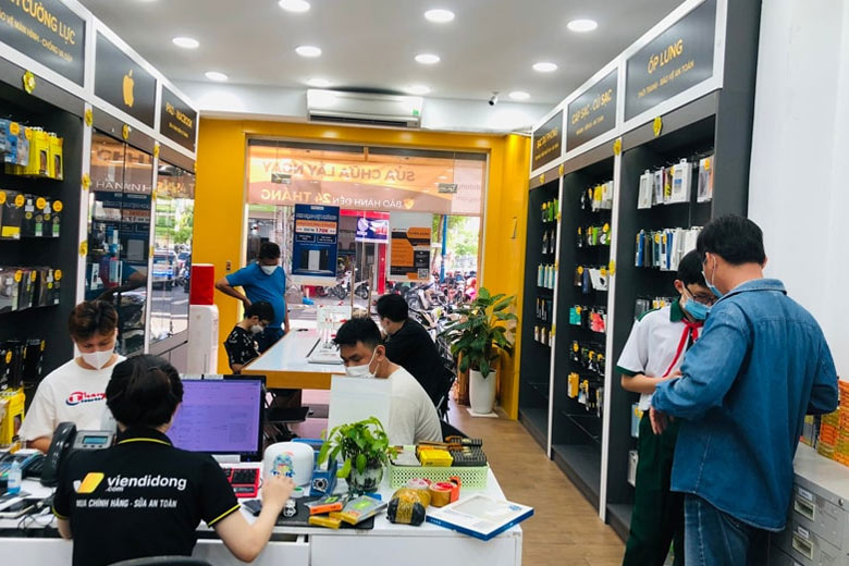 màn hình iPhone bị sốc