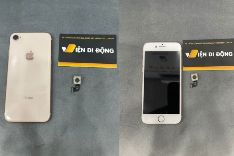 Thay ống kính camera sau iPhone ở Viện Di Động