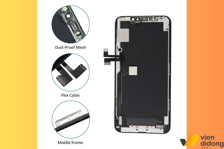 Kiểm tra và sửa điện thoại iPhone ở phần cổ màn hình khi hư hỏng