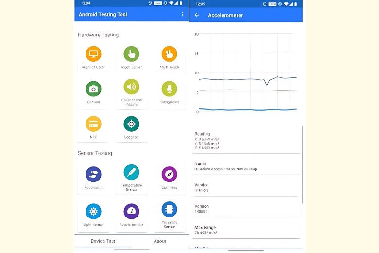 app test điện thoại cũ