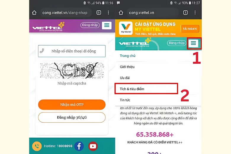 Đổi điểm Viettel