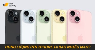 Dung lượng pin iPhone 14 bao nhiêu? Dùng được bao lâu mỗi ngày?