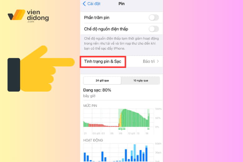Hướng dẫn kiểm tra độ chai pin iPhone 14 Plus chi tiết A-Z 6 kiểm tra độ chai pin iPhone 14 Plus