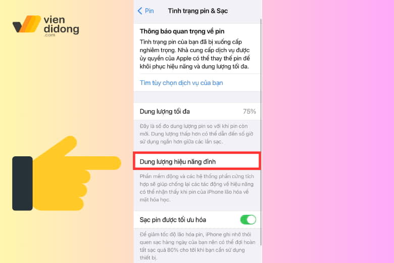 Hướng dẫn kiểm tra độ chai pin iPhone 14 Plus chi tiết A-Z 8 kiểm tra độ chai pin iPhone 14 Plus