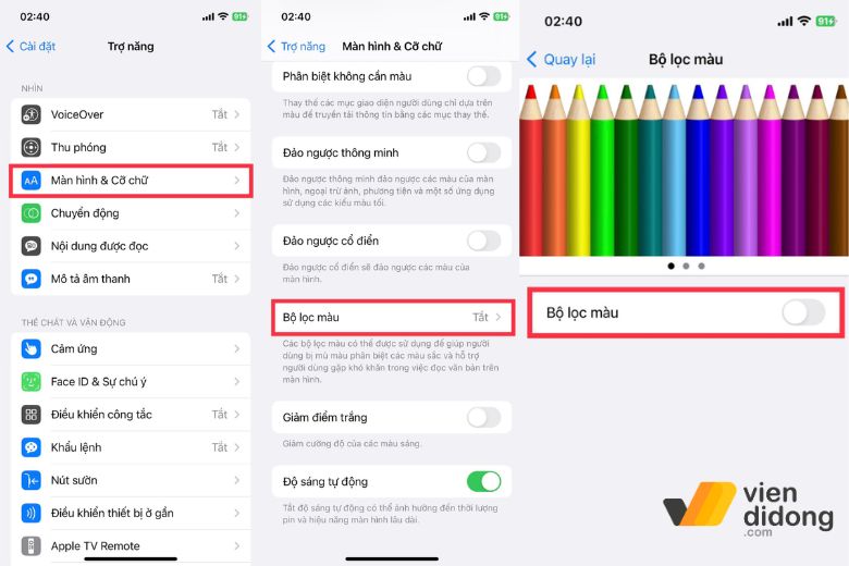màn hình iphone bị lỗi màu