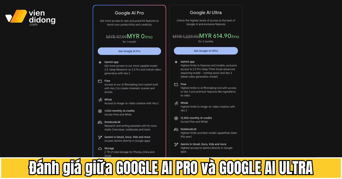 Đánh giá Google AI Pro và Ultra: Tính năng nổi bật, Đối tượng nào phù hợp