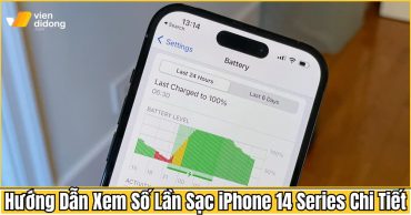 Hướng dẫn xem số lần sạc iPhone 14 series chi tiết