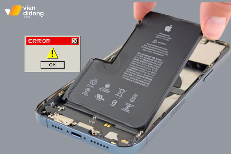 Vì sao iPhone 14 bị lỗi sau thay pin? Nơi sửa chữa an toàn, uy tín 1 lỗi sau khi thay pin iPhone 14