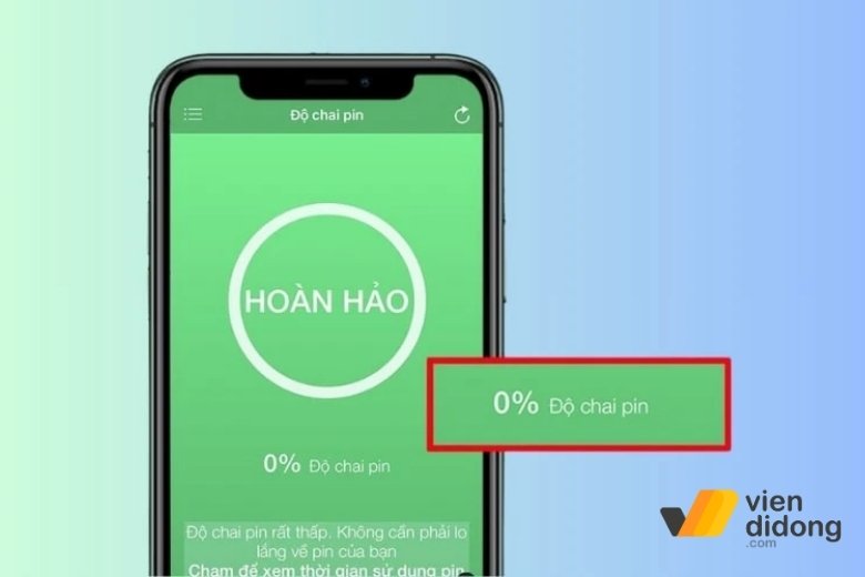 Kiểm tra pin iPhone bằng ứng dụng Battery Life