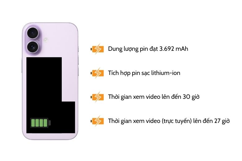 Pin bền và sạc MagSafe cải tiến trên iPhone 17 512GB