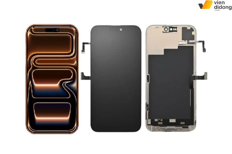 Người dùng có thể chọn nhiều loại khi thay màn iPhone 17 Pro Max