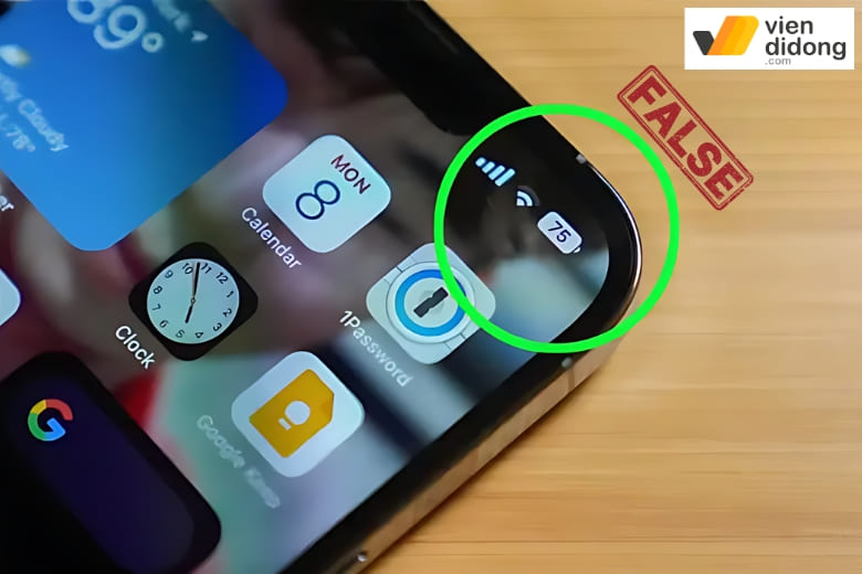 Lỗi pin iPhone 12 Pro báo phần trăm sai
