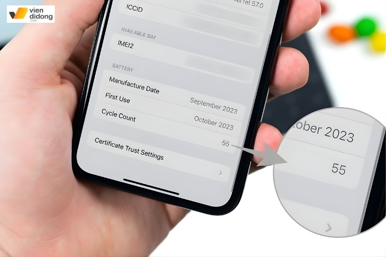 Những lưu ý quan trọng trước và sau khi thay pin iPhone 12 bạn cần biết 5 Lưu ý trước và sau khi thay pin iPhone 12 kiểm tra pin