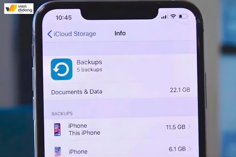 Những lưu ý quan trọng trước và sau khi thay pin iPhone 12 bạn cần biết 2 Lưu ý trước và sau khi thay pin iPhone 12 sao lưu dữ liệu