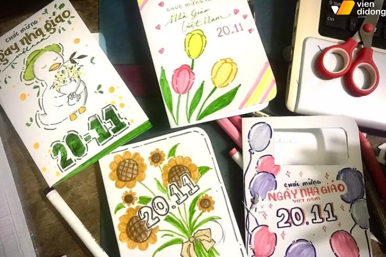 Tham khảo ngay TOP món quà 20/11 cho giáo viên ý nghĩa & hottrend 2025 11 Quà 20/11 cho giáo viên thiệp handmade độc đáo theo trend 2025