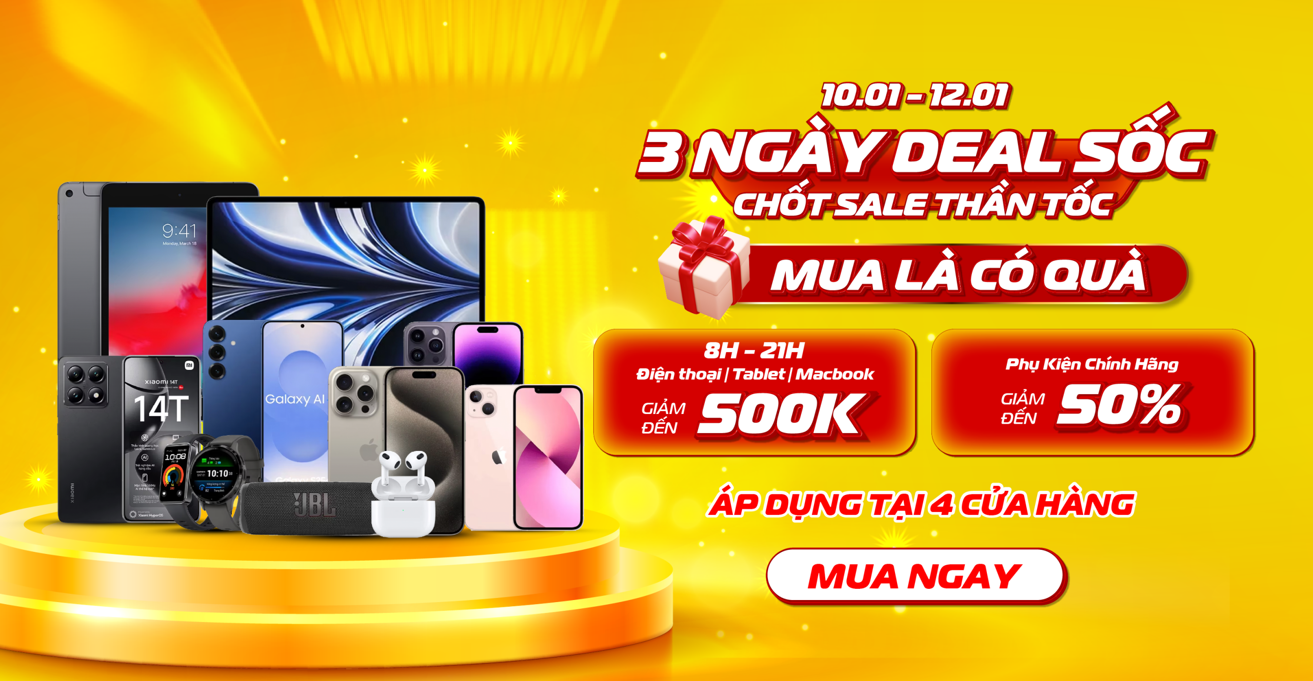 3 Ngày Deal Sốc – Chốt Sale Thần Tốc
