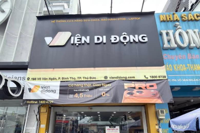 Thay màn hình iPhone Thủ Đức tại Viện Di Động chính hãng, lấy ngay 4 thay màn hình iPhone Thủ Đức