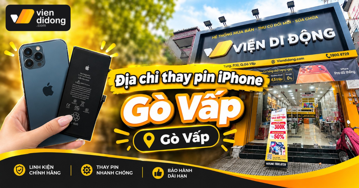 Thay pin iPhone Gò Vấp