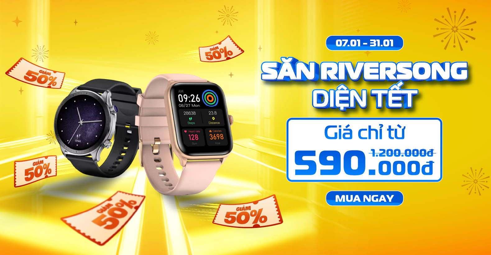 Đồng hồ RiverSong giảm 50%