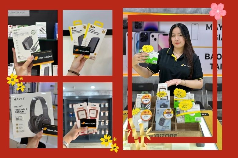 Phụ kiện công nghệ chính hãng, giảm giá hấp dẫn dịp đầu năm