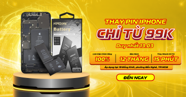 Thay Pin iPhone Giá Sốc Chỉ Từ 99K | Ưu Đãi Duy Nhất 13.03