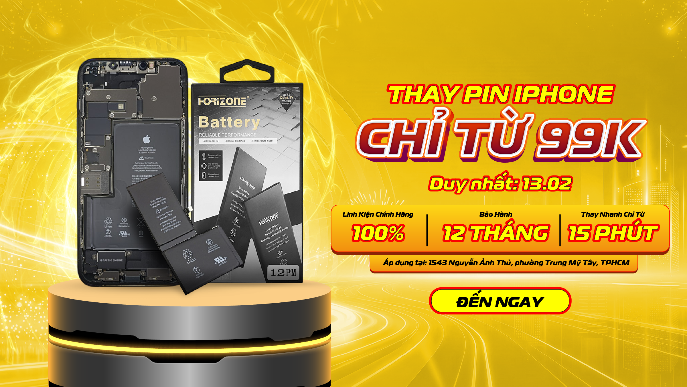 Thay Pin iPhone Giá Sốc Chỉ Từ 99K | Ưu Đãi Duy Nhất 13.02
