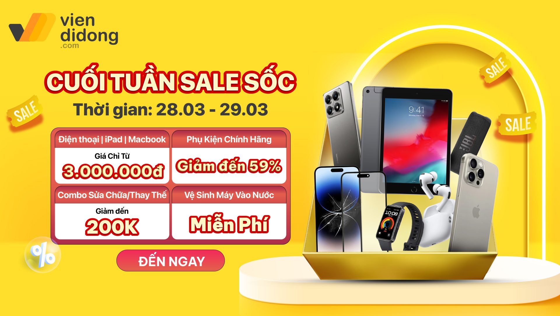 Cuối tuần sale sốc tại Viện Di Động