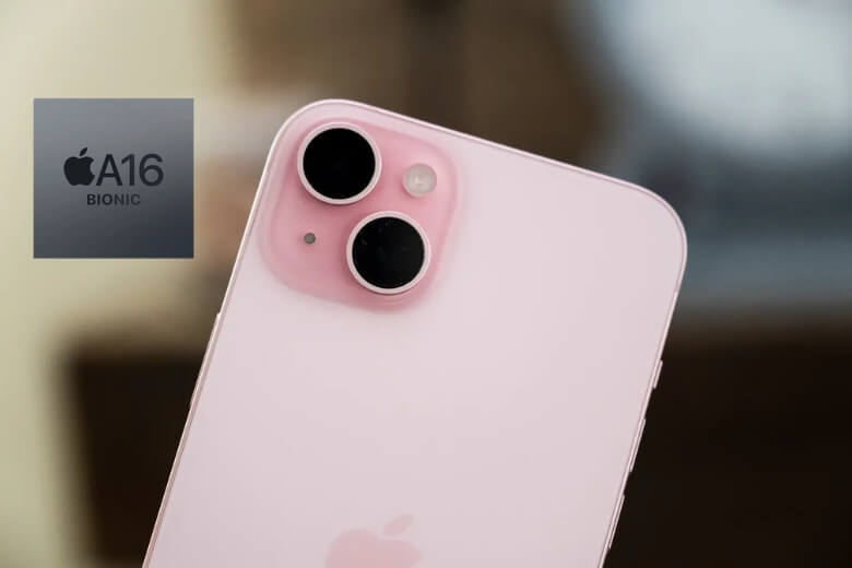 iPhone 15 thường cũ chip A16 camera 48MP