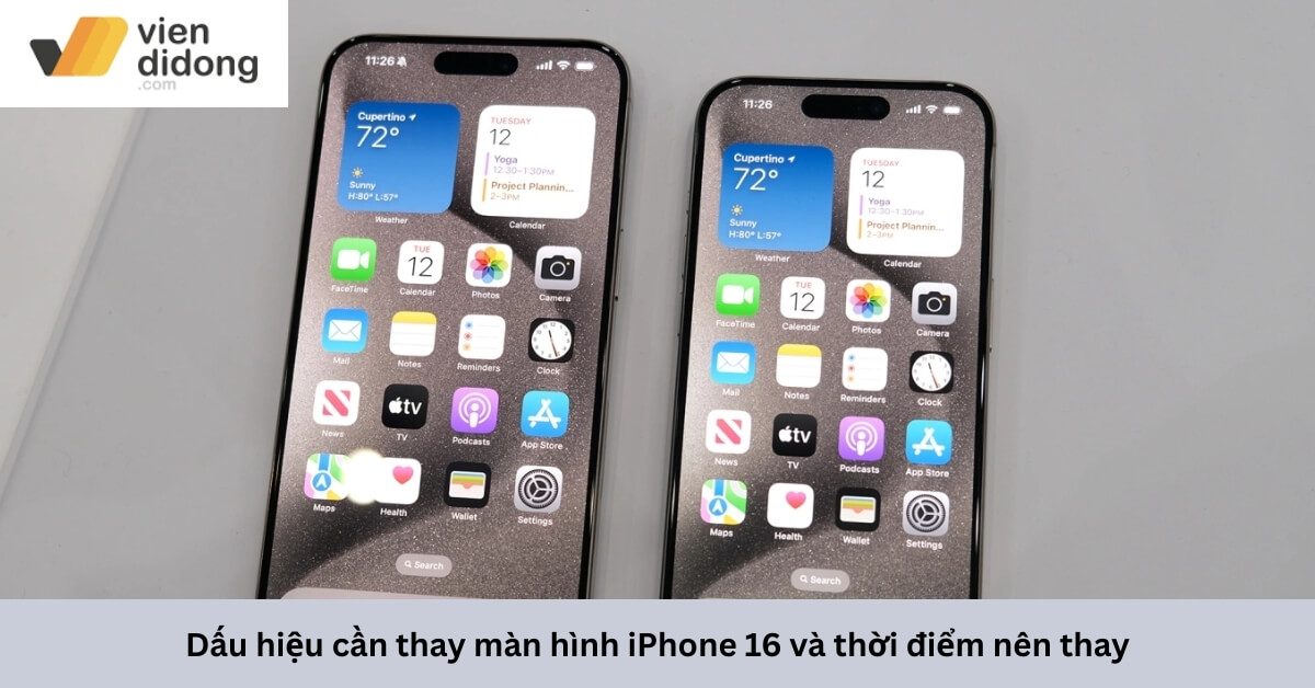 Dấu hiệu cần thay màn hình iPhone 16 và thời điểm nên thay