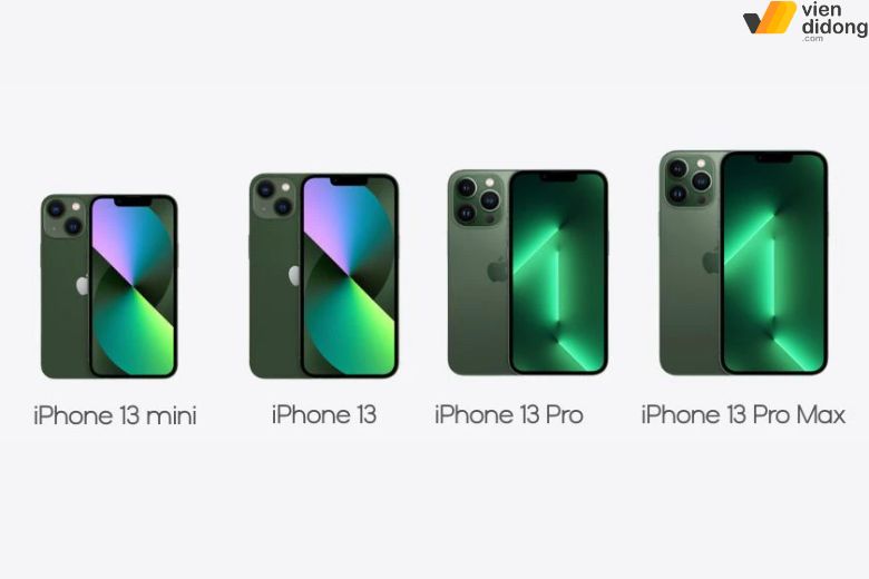 iPhone 13 series gồm nhiều phiên bản, đều hỗ trợ thay màn hình chính hãng