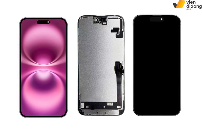 Người dùng có nhiều lựa chọn linh kiện khi sửa màn iPhone 16 Plus