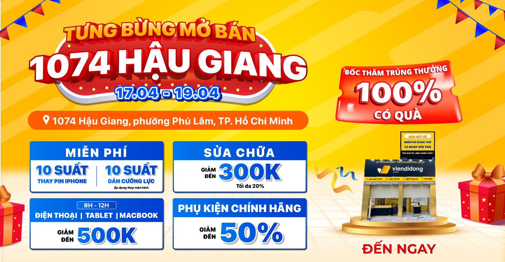 Tưng bừng mở bán 1074 Hậu Giang