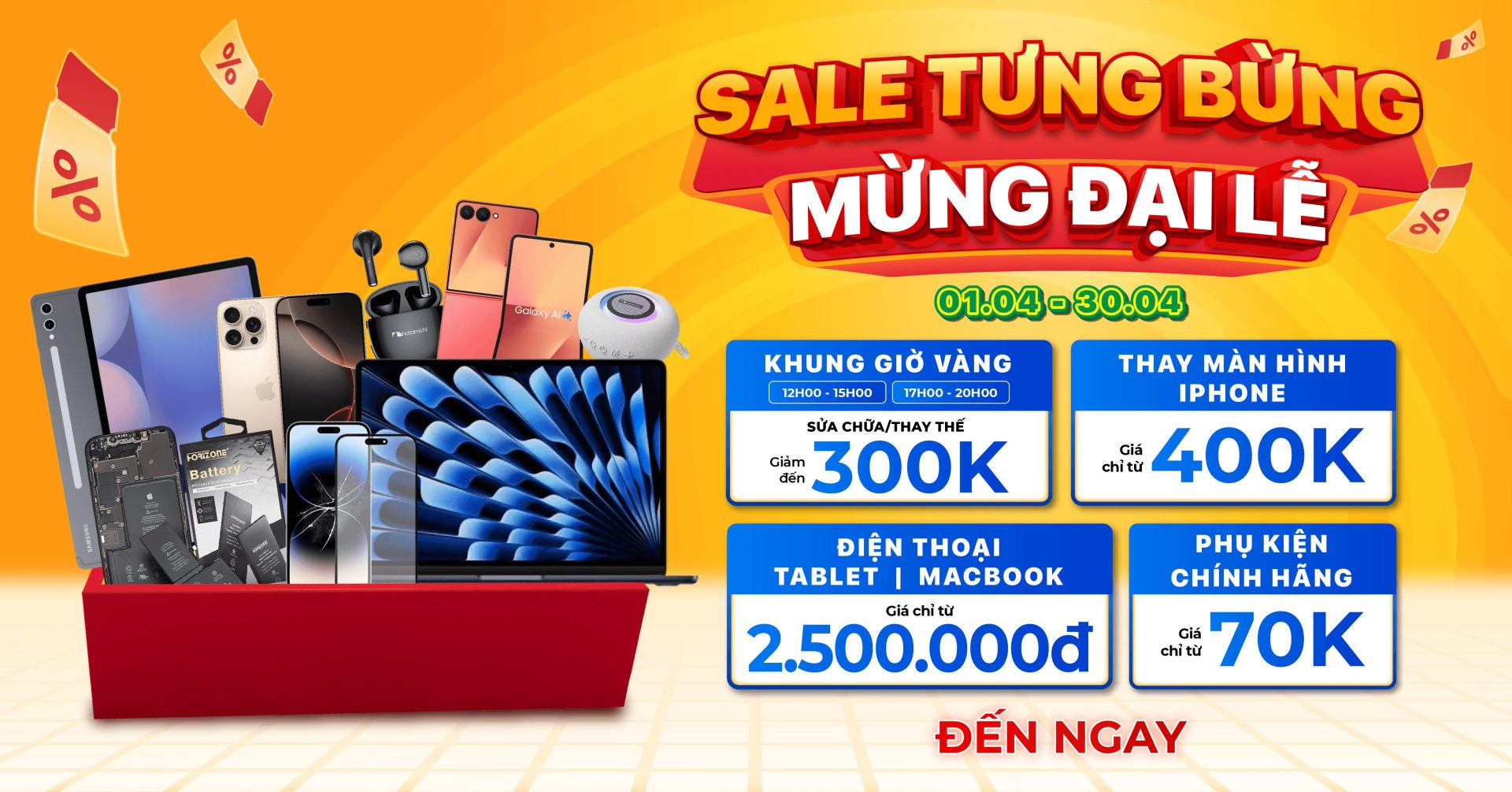 SALE TƯNG BỪNG – MỪNG ĐẠI LỄ: Săn Deal Khủng Tại Viện Di Động HCM (30/4 – 1/5)